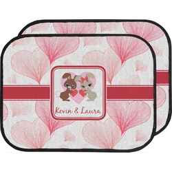 Hearts & Bunnies Car Floor Mats (Back Seat) (Personalized)