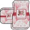 Hearts & Bunnies Car Floor Mats Set - 2 Front & 2 Back (Personalized)