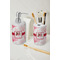 Hearts & Bunnies Ceramic Bathroom Accessories - LIFESTYLE (toothbrush holder & soap dispenser)