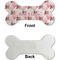 Hearts & Bunnies Ceramic Flat Ornament - Bone Front & Back Single Print (APPROVAL)