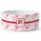 Hearts & Bunnies Ceramic Dog Bowl - Large (Personalized)