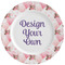 Hearts & Bunnies Ceramic Dinner Plates (Set of 4) (Personalized)