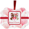 Hearts & Bunnies Christmas Ornament (Front View)