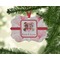 Hearts & Bunnies Christmas Ornament (On Tree)