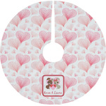 Hearts & Bunnies Tree Skirt (Personalized)
