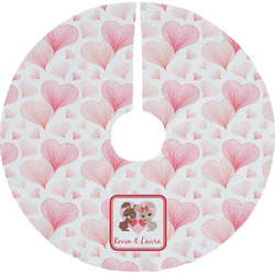 Hearts & Bunnies Tree Skirt (Personalized)