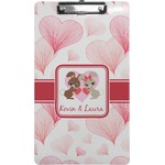 Hearts & Bunnies Clipboard (Legal Size) (Personalized)