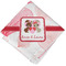 Hearts & Bunnies Cloth Napkins - Personalized Lunch (Folded Four Corners)