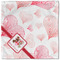 Hearts & Bunnies Cloth Napkins - Personalized Lunch (Single Full Open)