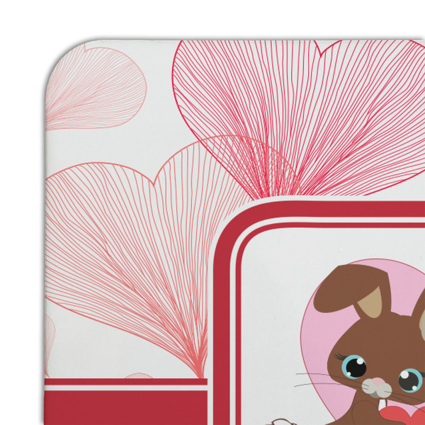 Hearts & Bunnies Coaster Set - DETAIL