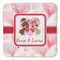 Hearts & Bunnies Coaster Set - FRONT (one)