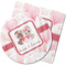 Hearts & Bunnies Rubber Backed Coaster (Personalized)