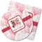 Hearts & Bunnies Rubber Backed Coaster (Personalized)