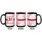 Hearts & Bunnies Coffee Mug - 15 oz - Black APPROVAL