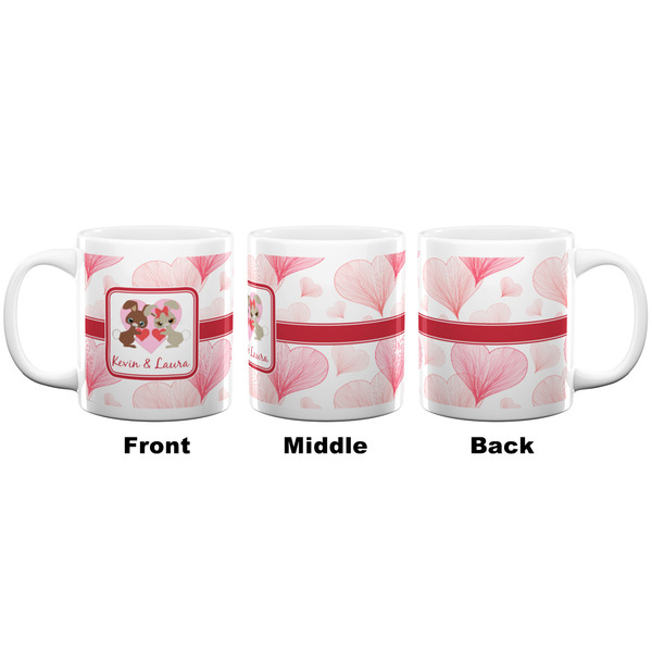 Hearts & Bunnies Coffee Mug - 20 oz - White APPROVAL