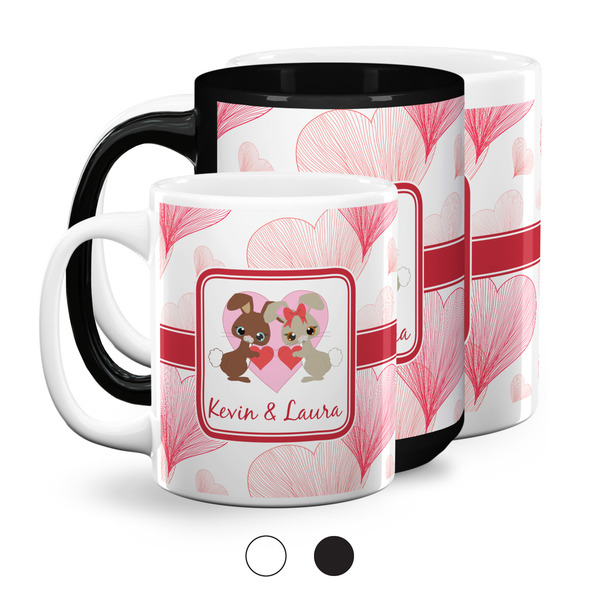 Hearts & Bunnies Coffee Mugs Main