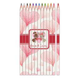 Hearts & Bunnies Colored Pencils (Personalized)