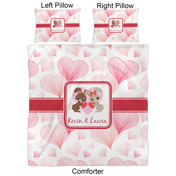 Hearts & Bunnies Comforter Set - Queen - Approval
