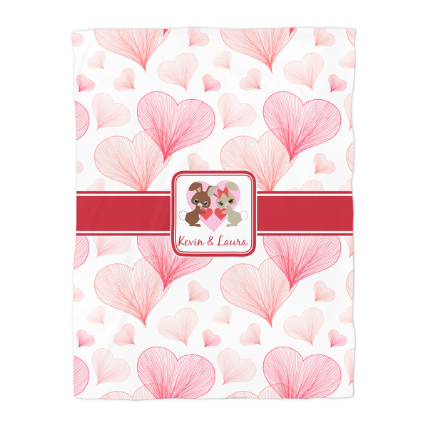 Hearts & Bunnies Comforter - Twin - Front