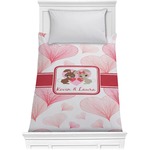 Hearts & Bunnies Comforter - Twin (Personalized)