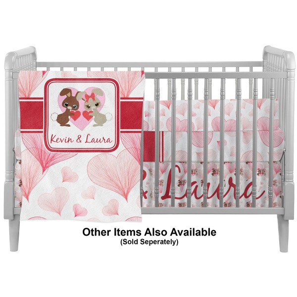 Hearts & Bunnies Crib - Profile Sold Seperately