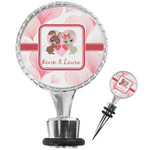 Hearts & Bunnies Wine Bottle Stopper (Personalized)