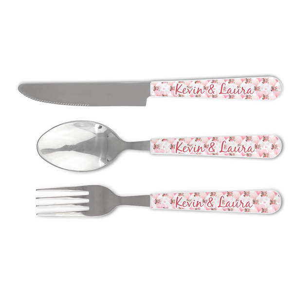 Custom Hearts & Bunnies Cutlery Set (Personalized)