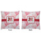 Hearts & Bunnies Decorative Pillow Case - Approval