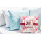 Hearts & Bunnies Decorative Pillow Case - LIFESTYLE 2