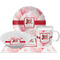 Hearts & Bunnies Dinner Set - 4 Pc (Personalized)