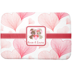 Hearts & Bunnies Dish Drying Mat (Personalized)