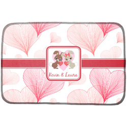 Hearts & Bunnies Dish Drying Mat (Personalized)