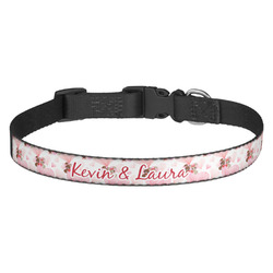 Hearts & Bunnies Dog Collar - Medium (Personalized)