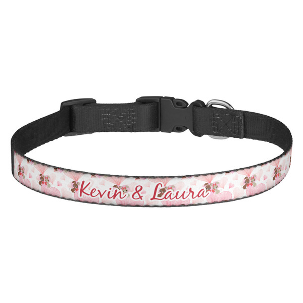 Custom Hearts & Bunnies Dog Collar (Personalized)