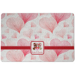Hearts & Bunnies Dog Food Mat w/ Couple's Names