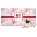 Hearts & Bunnies Dog Towel (Personalized)