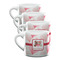 Hearts & Bunnies Double Shot Espresso Mugs - Set of 4 Front
