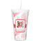 Hearts & Bunnies Double Wall Tumbler with Straw (Personalized)