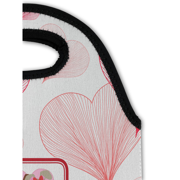 Hearts & Bunnies Double Wine Tote - Detail 1 (new)