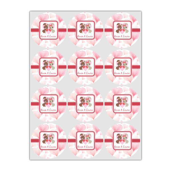 Hearts & Bunnies Drink Topper - Small - Set of 12