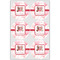 Hearts & Bunnies Drink Topper - XLarge - Set of 6