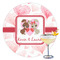 Hearts & Bunnies Printed Drink Topper - 3.5" (Personalized)