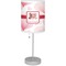 Hearts & Bunnies Lamp with Drum Shade (Personalized)