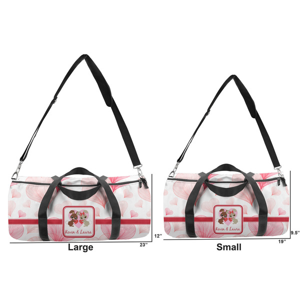Hearts & Bunnies Duffle Bag Small and Large
