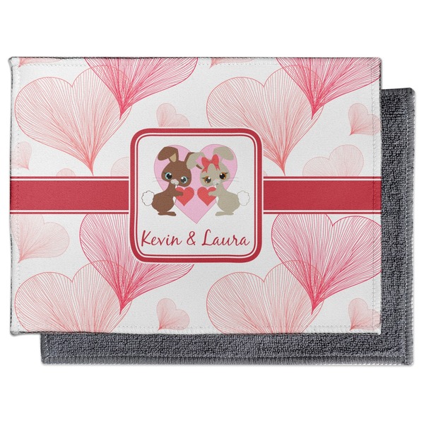 Hearts & Bunnies Electronic Screen Wipe - Flat