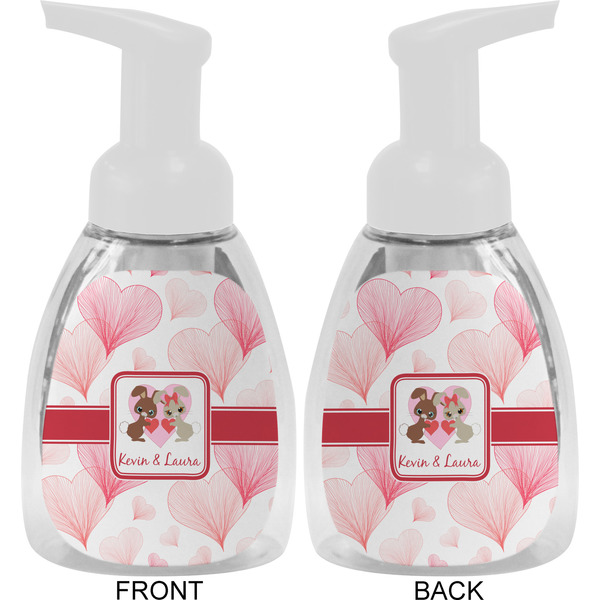 Hearts & Bunnies Foam Soap Bottle Approval - White