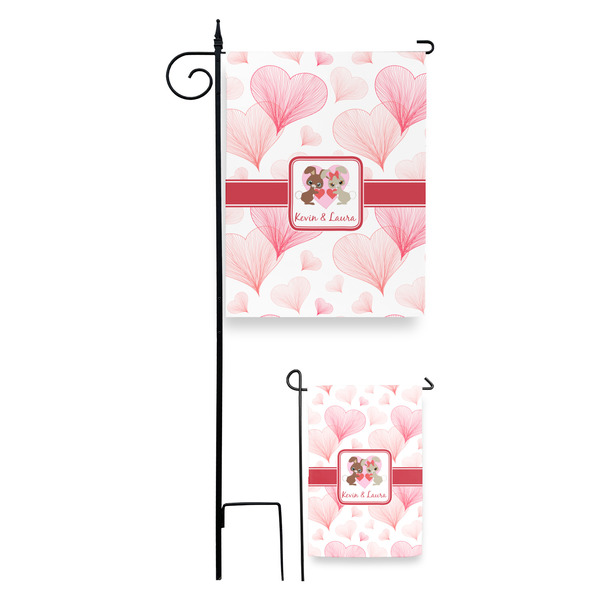 Hearts & Bunnies Garden Flag - PARENT/MAIN