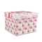 Hearts & Bunnies Gift Box with Lid - Canvas Wrapped - Medium (Personalized)