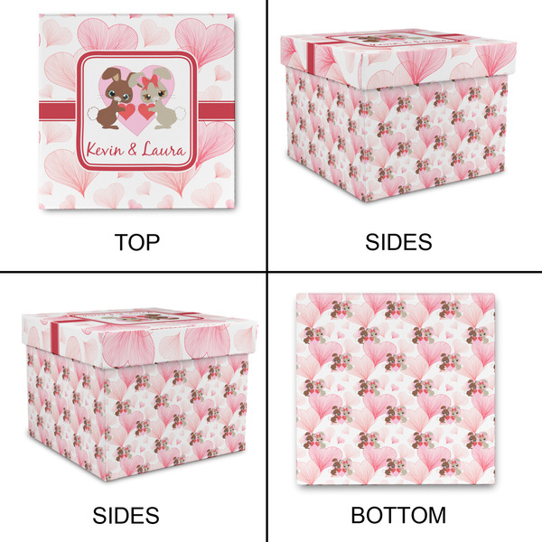 Hearts & Bunnies Gift Boxes with Lid - Canvas Wrapped - XX-Large - Approval