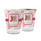 Hearts & Bunnies Glass Shot Glass - 1.5 oz (Personalized)